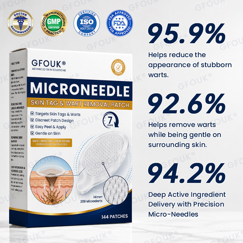 🧶GFOUK® 7-Day MicroNeedle Wart & Skin Tag Removal Patch