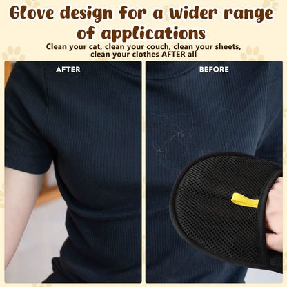 🔥Latest Technology🔥🐾🧤 Pet Hair Remover Electrostatic Gloves – Double-Sided Efficient & Washable Reusable