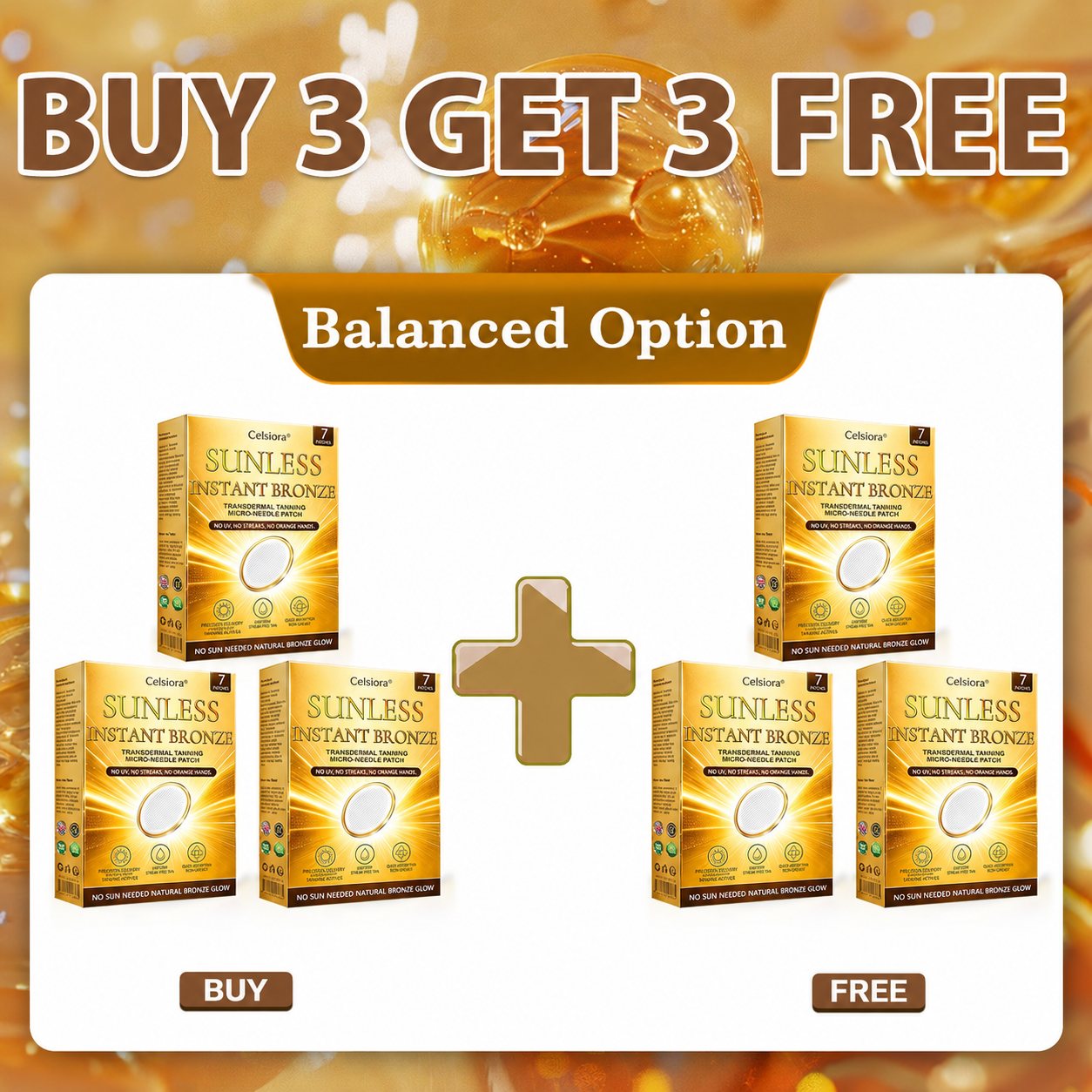 ☀️ Celsiora® 𝐒𝐮𝐧𝐥𝐞𝐬𝐬 𝐈𝐧𝐬𝐭𝐚𝐧𝐭 𝐁𝐫𝐨𝐧𝐳𝐞 𝐓𝐚𝐧𝐧𝐢𝐧𝐠 𝐌𝐢𝐜𝐫𝐨𝐧𝐞𝐞𝐝𝐥𝐞 𝐏𝐚𝐭𝐜𝐡