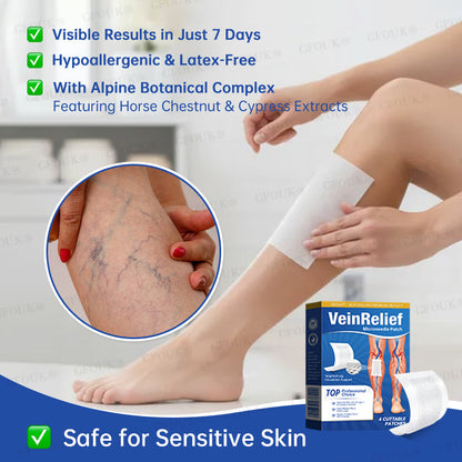 ✅GFOUK® VeinRelief Microneedle Patch ⚡Instant Relief, Long-Term Results