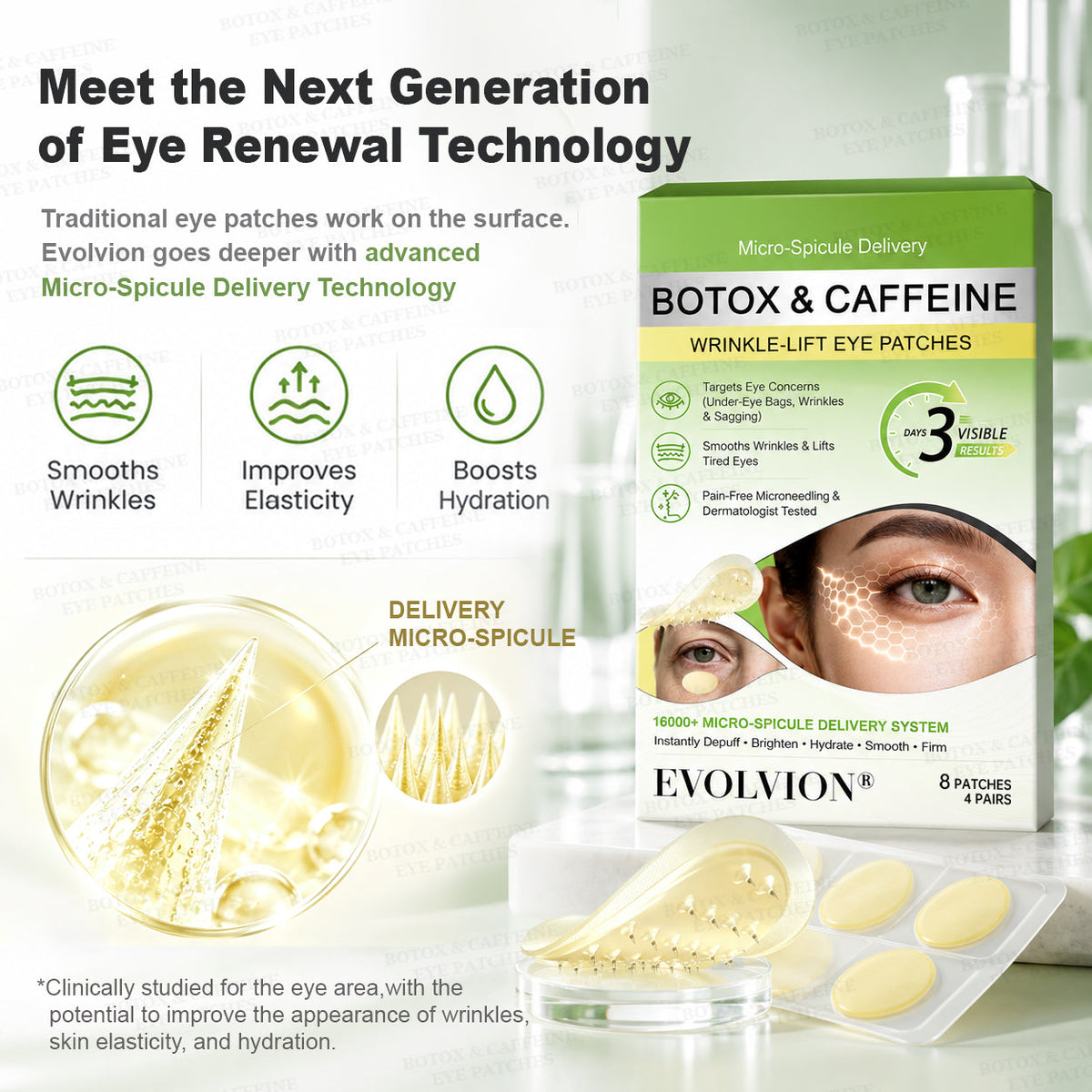 💗USA HOT SALES ✨Evolvion® Botox & Caffeine Wrinkle-Lift Eye Patches