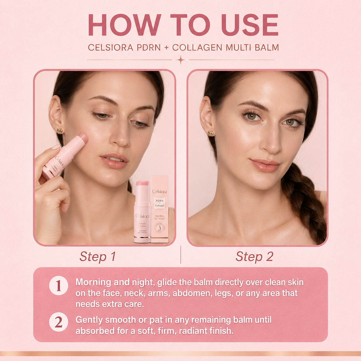 👩‍⚕️💙 💫Celsiora® PDRN + Collagen Wrinkle-Lift Tightening Serum Stick