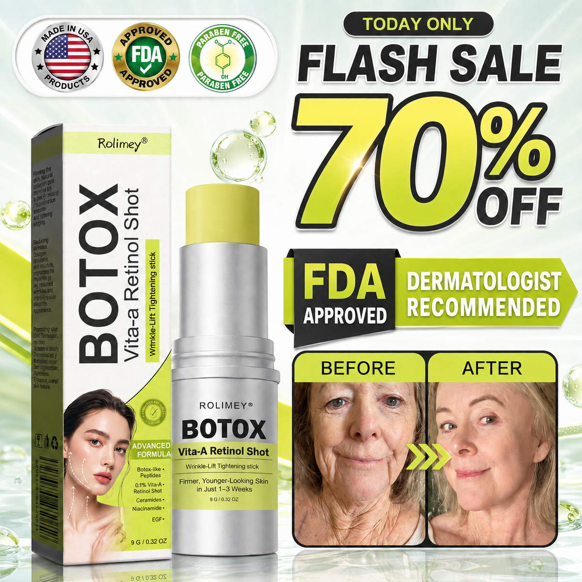 🥇🍃Rolimey® Wrinkle-Lift Tightening stick