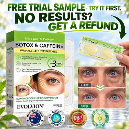 🍀USA HOT SALES ✨Evolvion® Botox & Caffeine Wrinkle-Lift Eye Patches