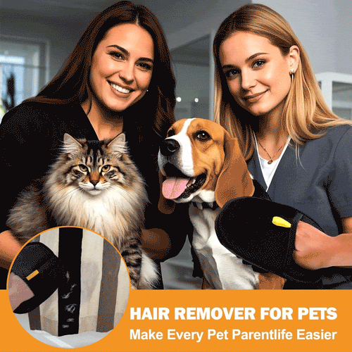 🔥Latest Technology🔥🐾🧤 Pet Hair Remover Electrostatic Gloves – Double-Sided Efficient & Washable Reusable