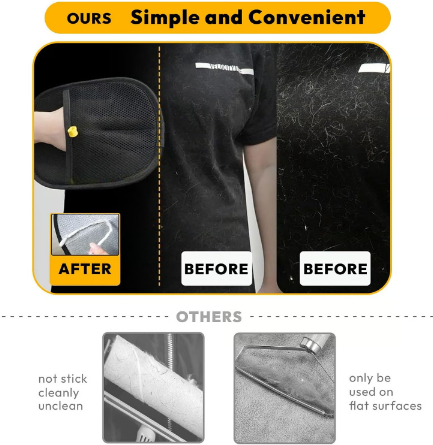 🔥Latest Technology🔥🐾🧤 Pet Hair Remover Electrostatic Gloves – Double-Sided Efficient & Washable Reusable